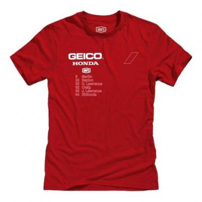 Tee-shirt Outlier 100%/Geico Honda rouge