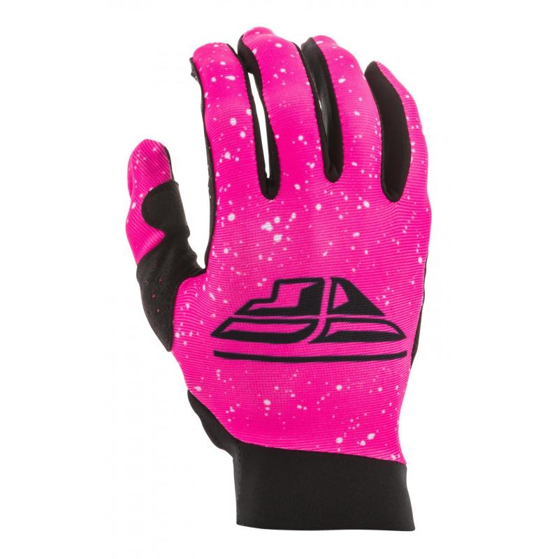 Gants cross enfant fille Fly Racing Pro Lite rose/noir- YM/3