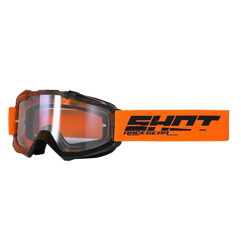 Masque cross Shot Assault Elite brillant orange/noir