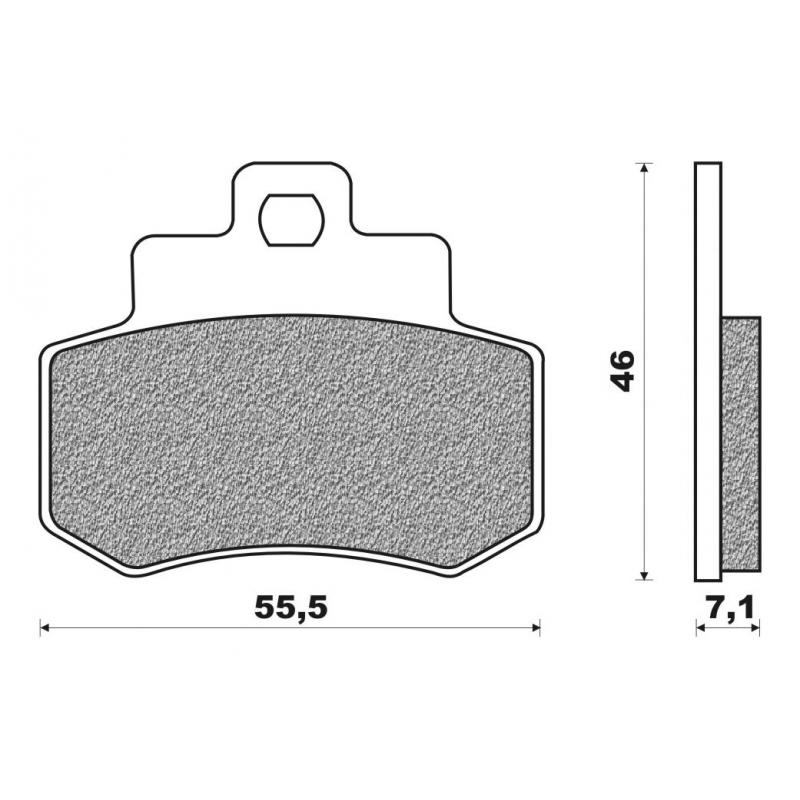 Plaquettes de frein arrière Newfren Fd0328BA pour Kymco 250 Grand Din