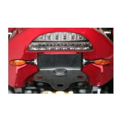 Support de plaque d’immatriculation R&G Racing noir Aprilia Shiver 750 08-15