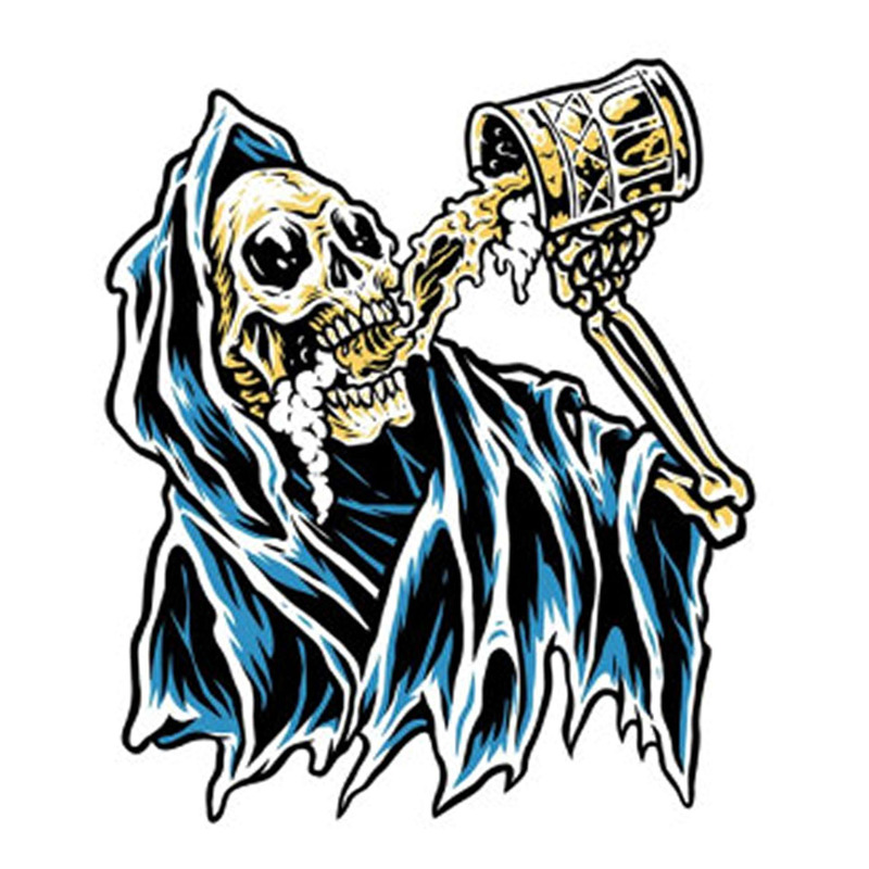 Autocollant Lethal Threat beer reaper 60x80 mm