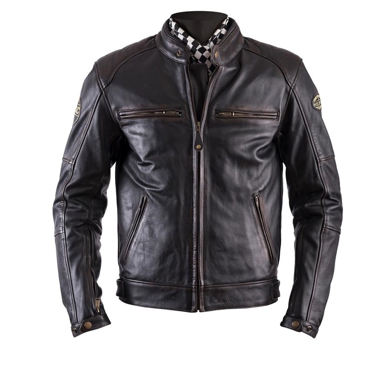 Blouson cuir Helstons TRACK RAG marron- M