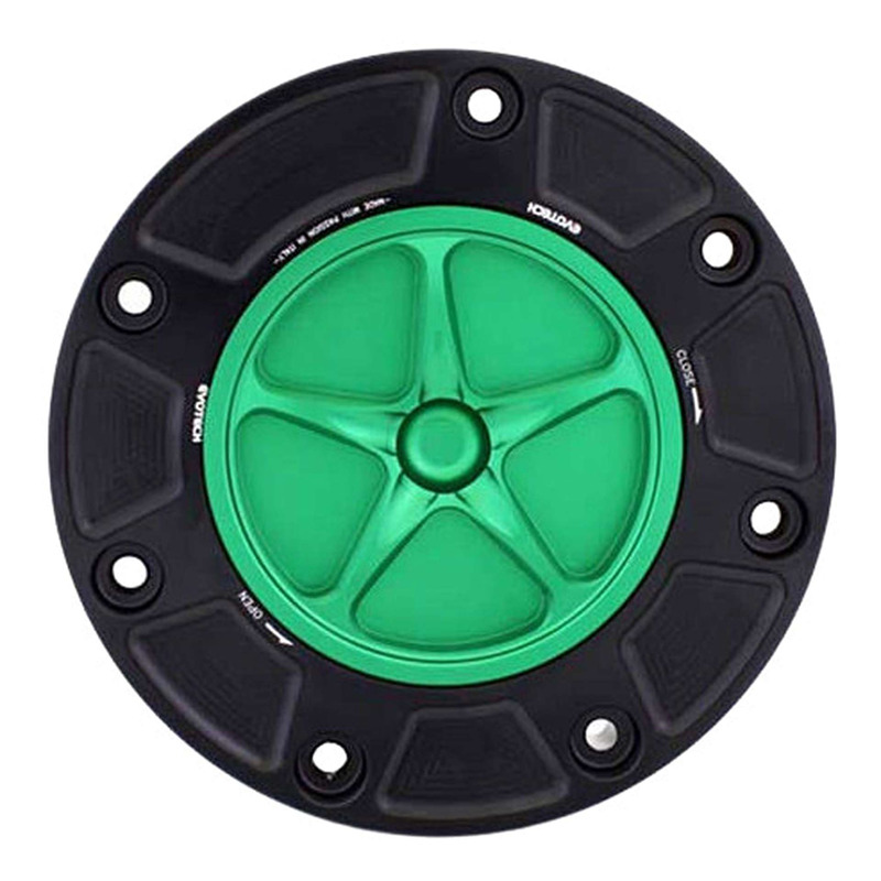 Bouchon de réservoir Evotech aluminium Vert/Noir Honda CBR 600 RR 00-25