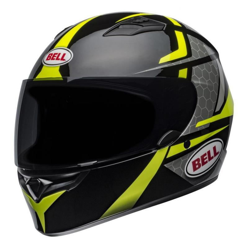 Casque intégral Bell Qualifier Flare brillant noir/jaune fluo- S