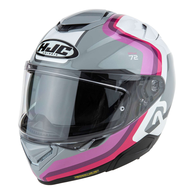 Casque intÃ©gral HJC RPHA72 Ernem MC8 gris/rose/violet brillant- 2XS