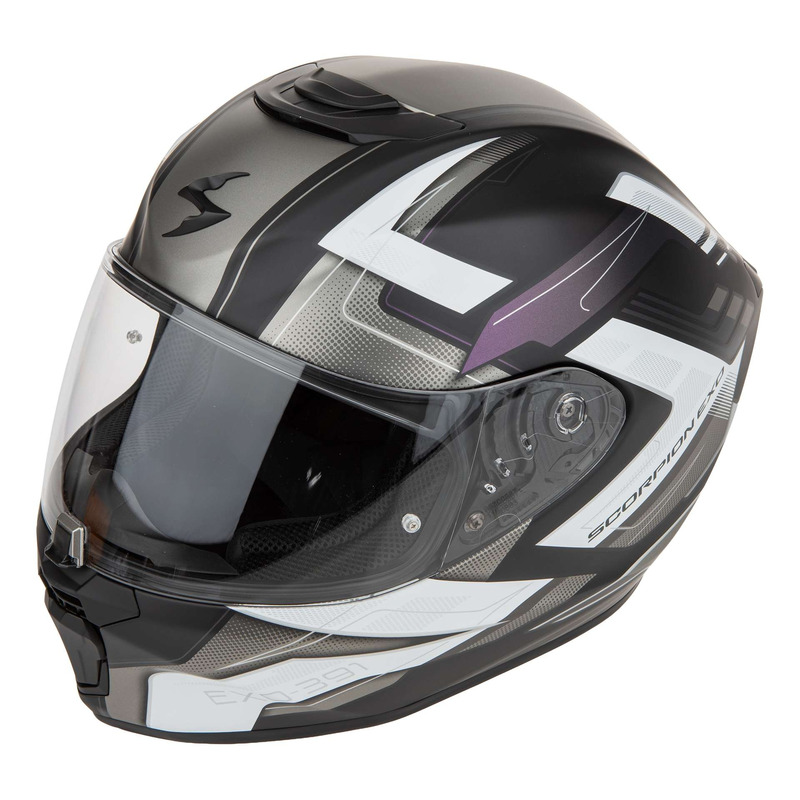 Casque intégral Scorpion Exo-391 Captor noir mat/caméléon