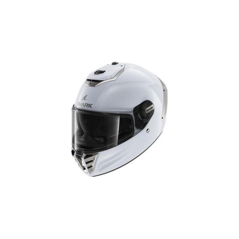 Casque intégral Shark Spartan RS Blank blanc argenté brillant (Ece 2