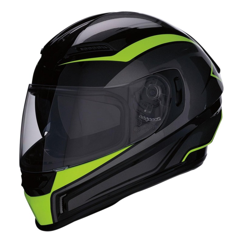 Casque intégral Z1R Jackal Aggressor noir/gris/jaune fluo brillant- X
