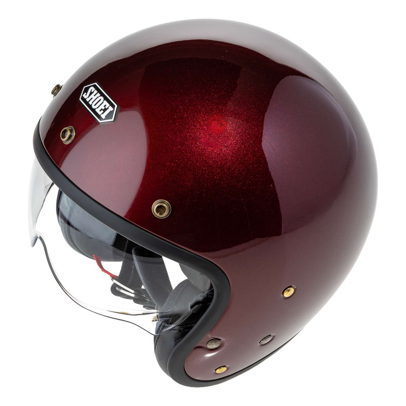 Casque jet Shoei J.02 Candy garnet metallic