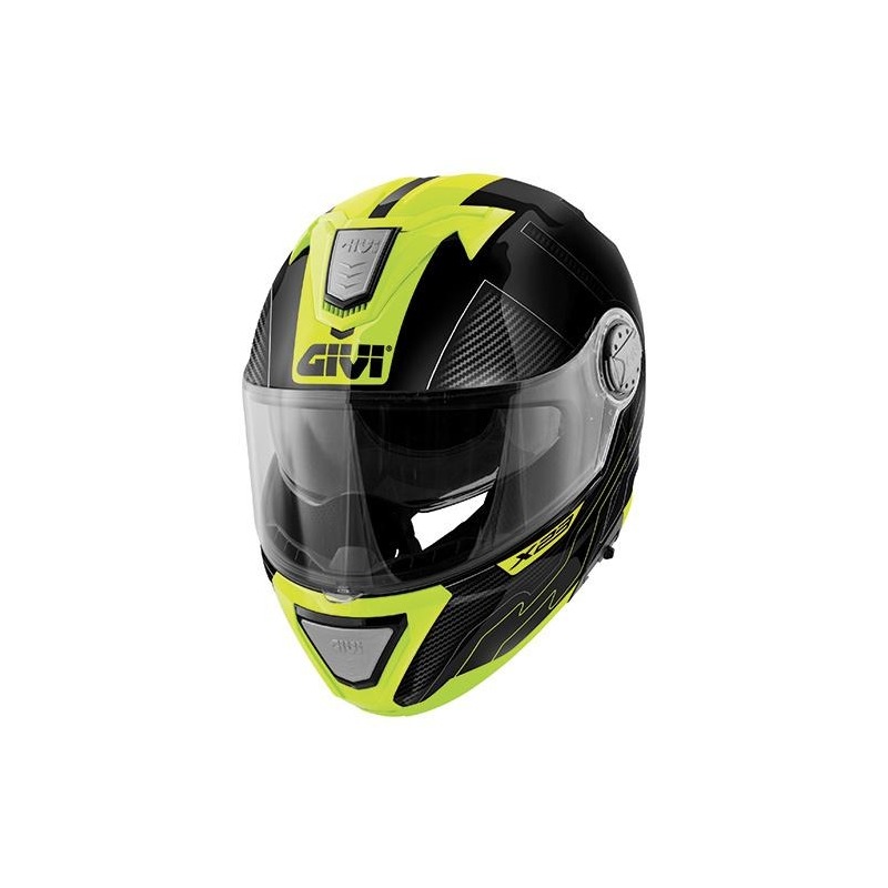 Casque modulable Givi X.23 Sydney Protect noir/tinane/jaune fluo- XS