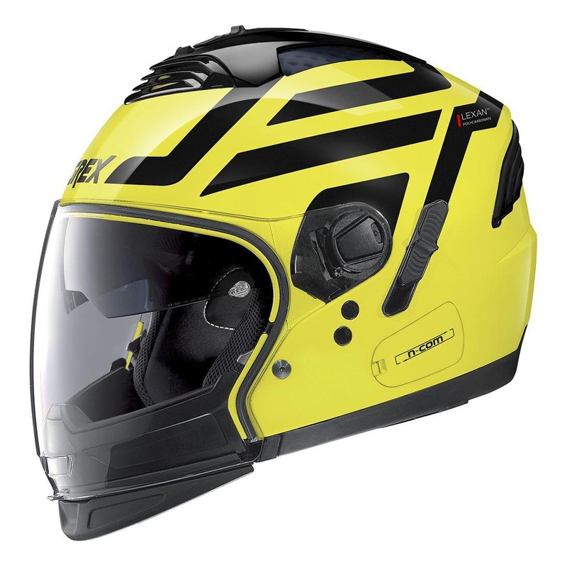 Casque transformable Grex G4.2 Pro Crossroad N-Com Mat Led jaune- XS
