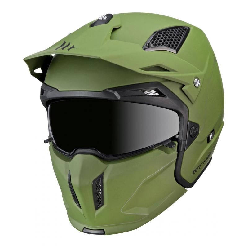 Casque transformable MT Helmets Streetfighter SV vert mat