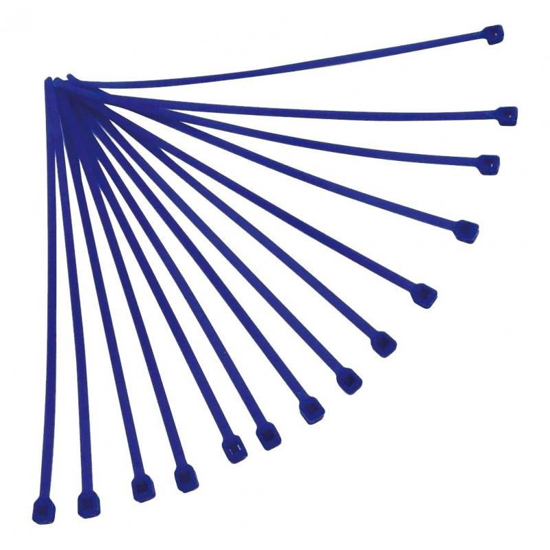 Collier de serrage nylon 4,8x300 mm RTech bleus