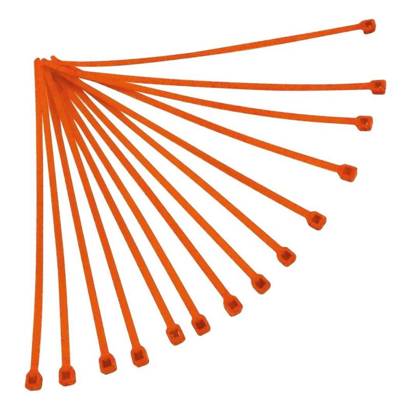 Collier de serrage nylon 4,8x300 mm RTech oranges