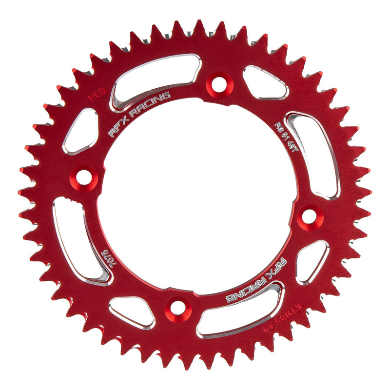 Couronne RFX - Elite Aluminium - KTM SX 85cc 03-24 - D49/428 - Rouge