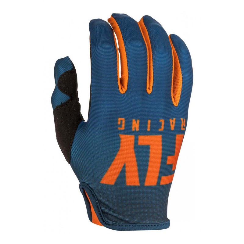 Gants cross Fly Racing Lite orange/bleu- L-10