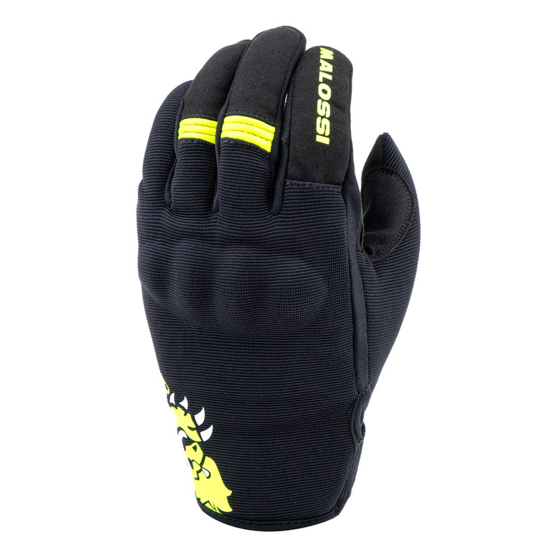 Gants cross Malossi noir/jaune