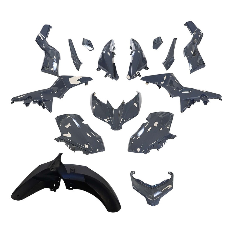 Kit carrosserie 15 pièces gris nardo Yamaha X-MAX 125 2018-19