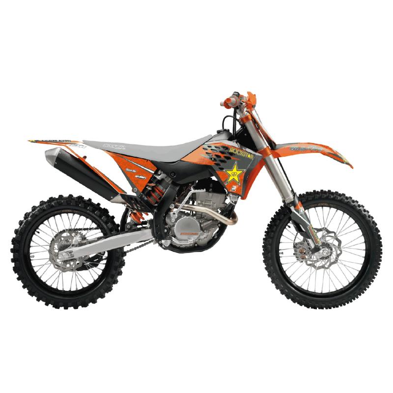 Kit déco Blackbird Racing Rockstar Energy KTM 125 EXC 08-11 orange/no