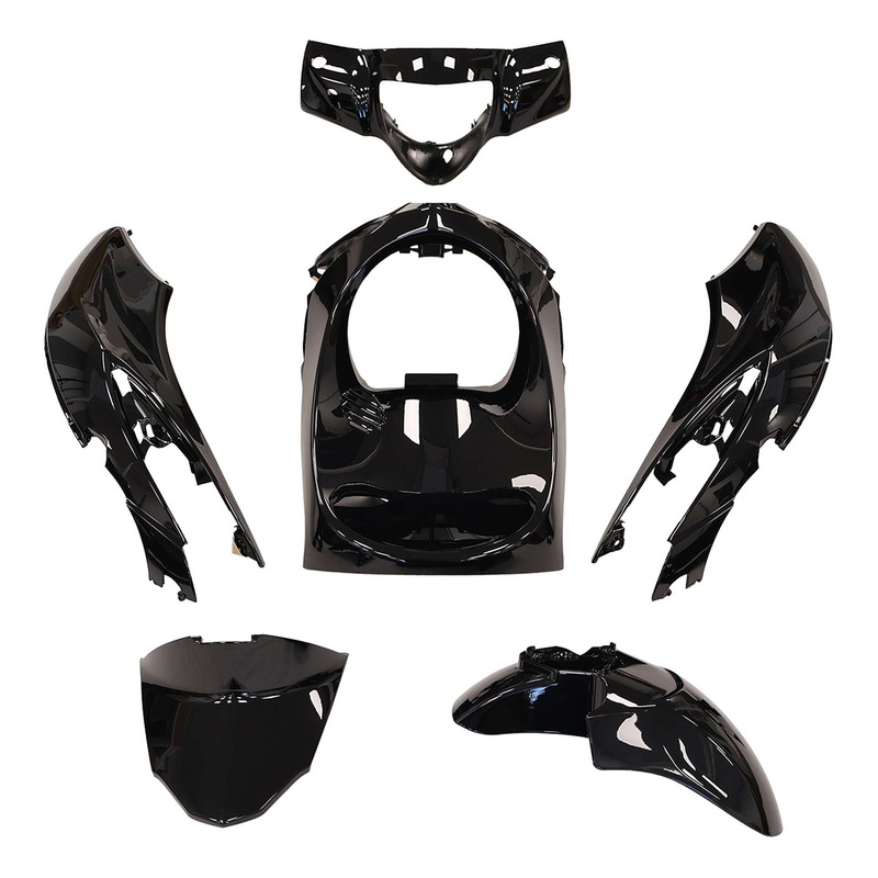 Kit plastique noir 6 pièces Piaggio Liberty 125 2015-23