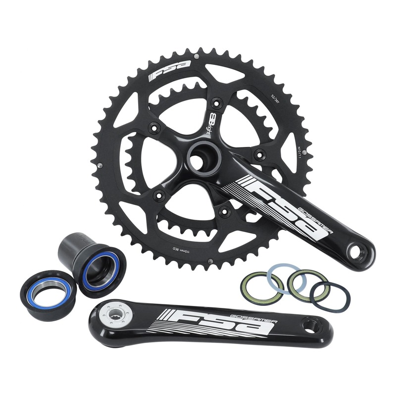 Pédalier vélo de route FSA Gossamer 10|11v à 2 plateaux (52-36)