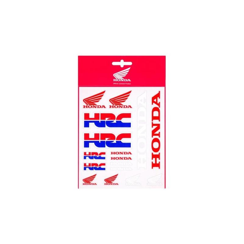 Planche d’autocollant Honda Racing Collection HRC (13,5 x 16cm)