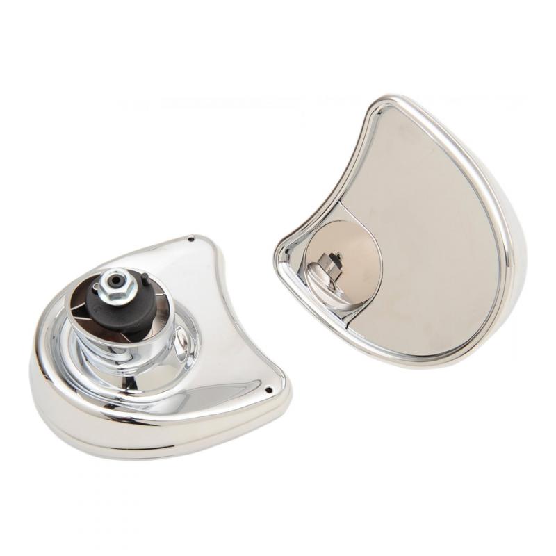 Rétroviseurs Drag Specialties Batwing Harley Davidson 14-19 avec miro