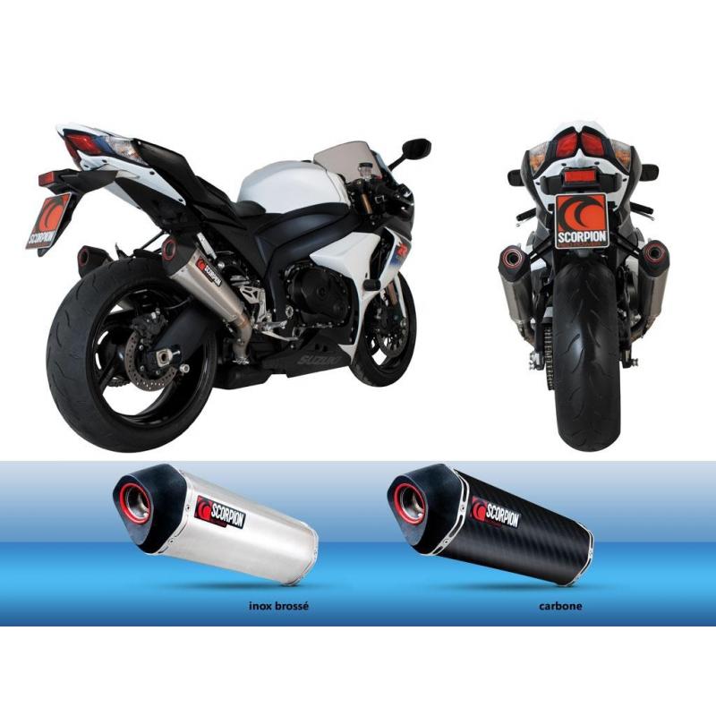 Silencieux homologué Scorpion Serket Inox Brossé pour Suzuki GSX-R 1