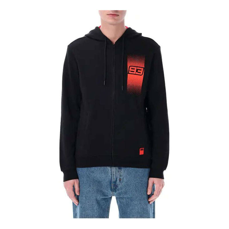 Sweat zippé à capuche Moto GP Apparel Marc Marquez 93 black