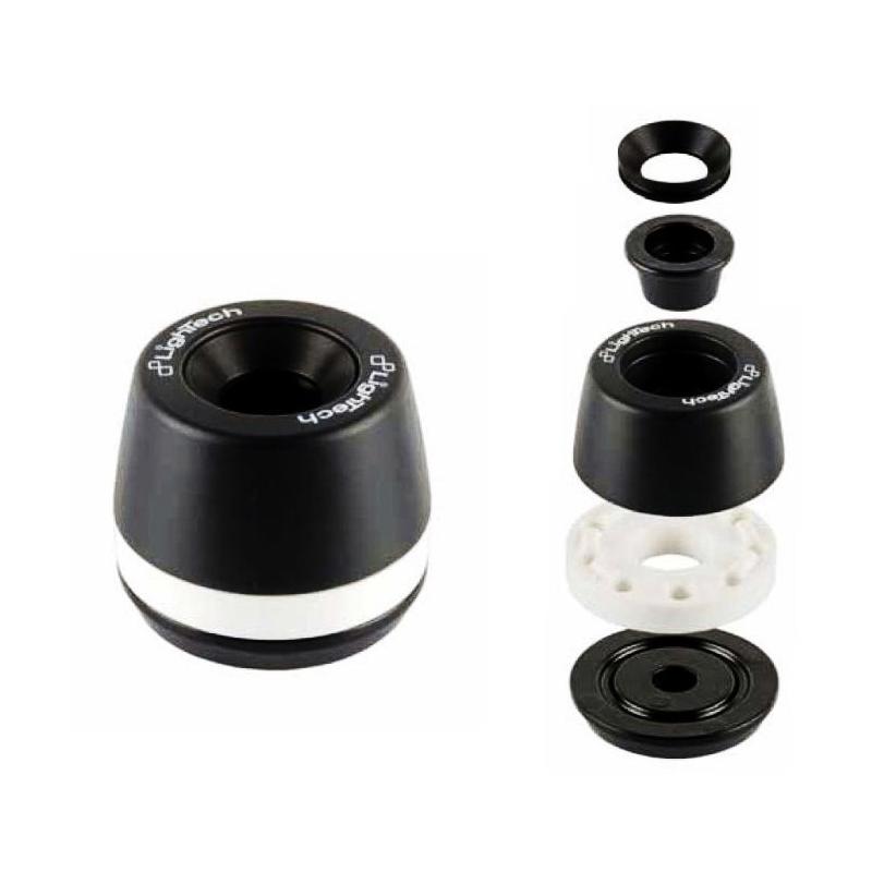 Tampons de protection Lightech insert noir Kawasaki ZX-6R 07-08
