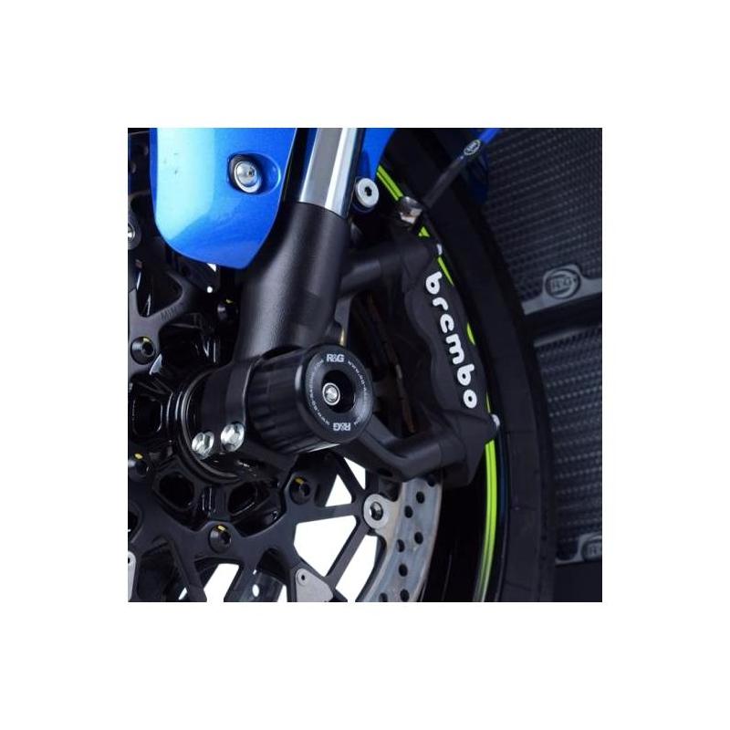 Tampons de protection de fourche R&G Racing noirs Suzuki GSX-R 1000 12-18