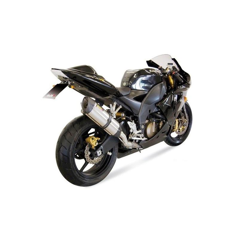 Silencieux MIVV Suono inox / casquette carbone Kawasaki ZX10R 04-05