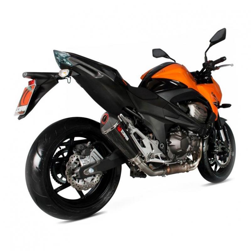 Silencieux Scorpion Serket Taper carbone Kawasaki Z 800 E 13-16