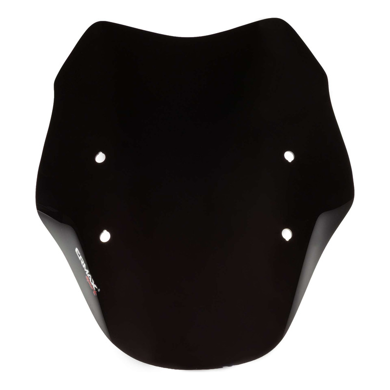 Pare-brise Ermax Sport 51 cm Piaggio MP3 530 Exclusive 22-25 noir foncé opaque