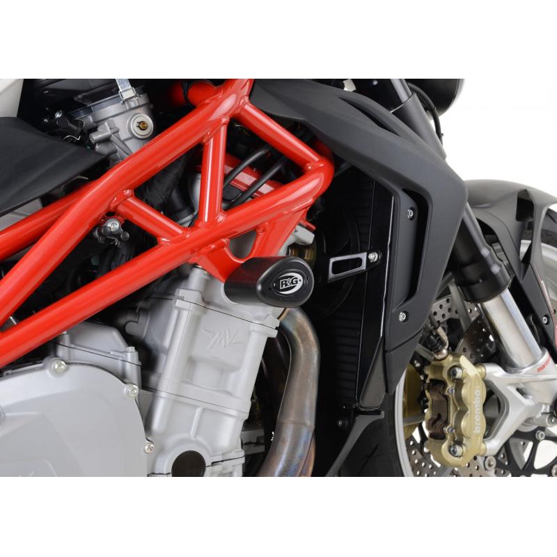 R/&G RACING Tampons de Protection Aero Noir MV Agusta