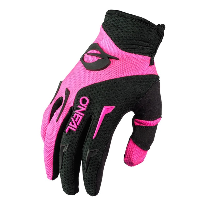 Gants cross femme O'Neal Element noir/rose- S