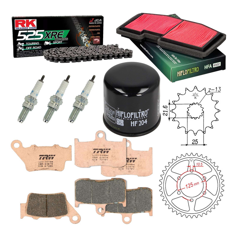 Kit entretien NF Prokit premium Triumph Street Triple 675 R 2014-16