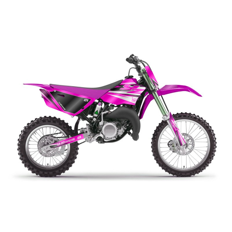 Kit déco La Bécanerie Factory blanc/rose brillant Yamaha YZ 85 15-21