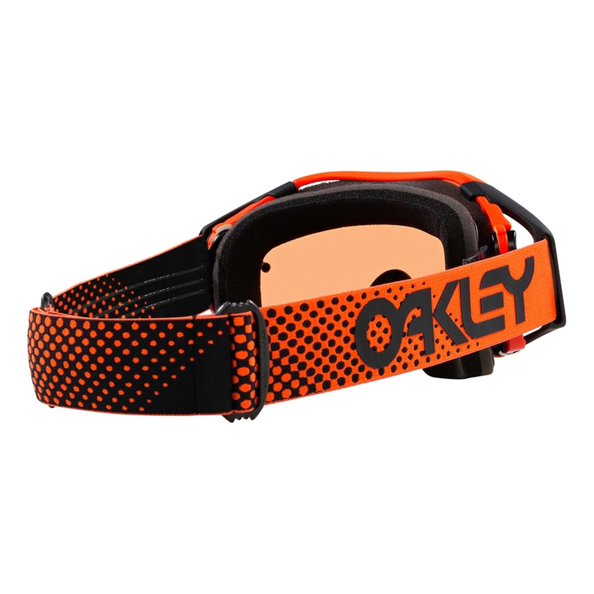 Masque cross Oakley Airbrake MX Moto orange B1B ecran Prizm MX bronze