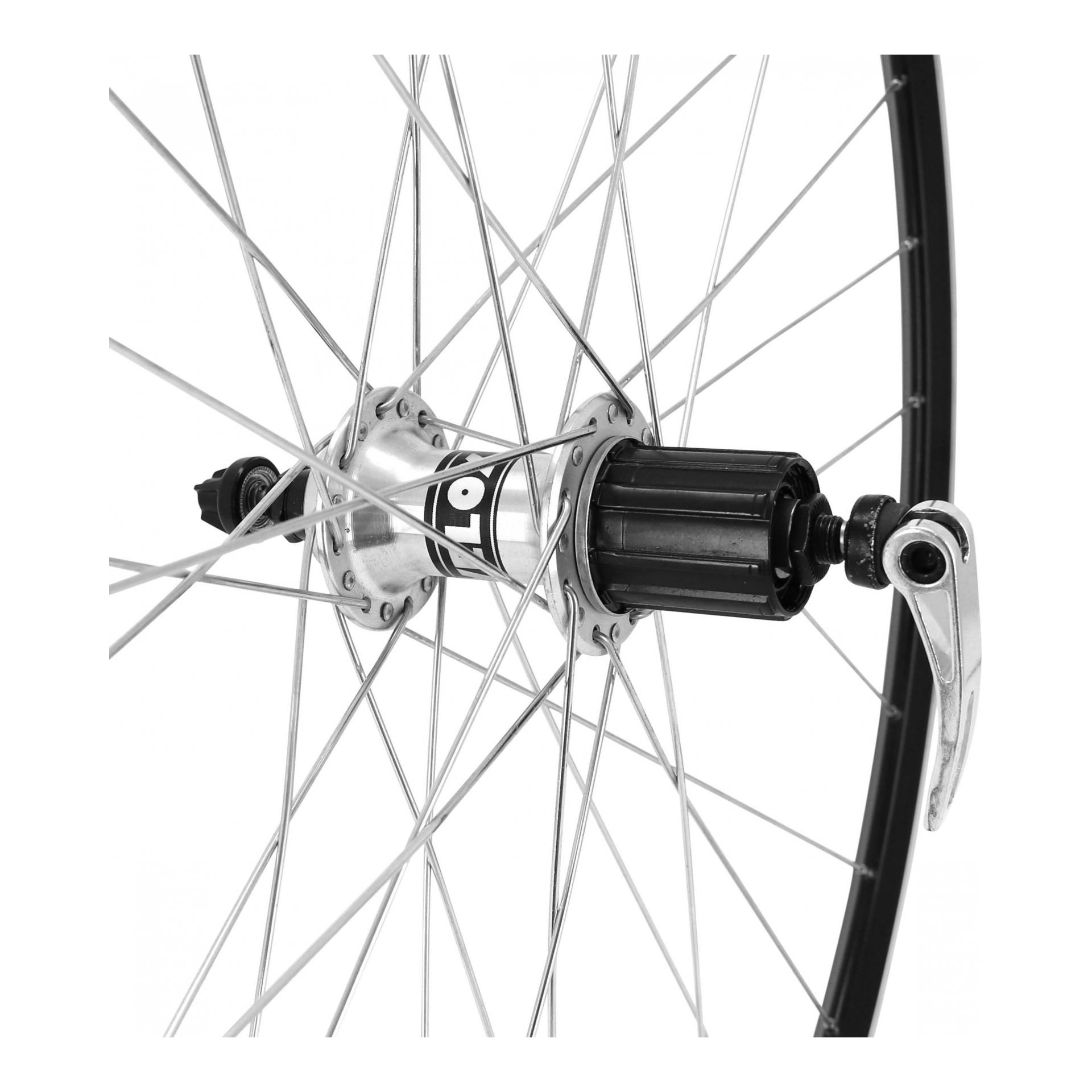 Roue arrière vélo de route 700C Velox CFX Elan 8/11v Roue et pneu vélo sur La Bécanerie