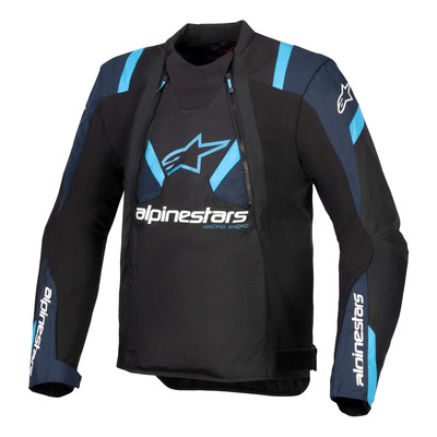 Blouson textile Alpinestars T-Stunt Air black/dark blue/blithe blue