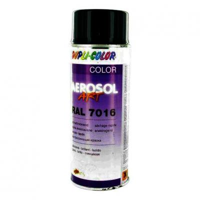 Bombe peinture Gris anthracite brillant acrylique RAL 7016 Motip 400 ml M07020