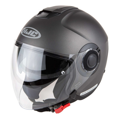 Casque jet HJC i40N Uni titanium semi-mat