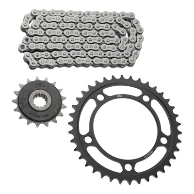 Kit chaîne EK/JT 17x38-118m chaîne 520 SRX2 acier couronne standard Honda X-ADV 750 17-25