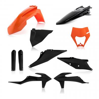Kit plastique complet Acerbis KTM EXC 150 TPI 20-23 Noir/Orange Brillant
