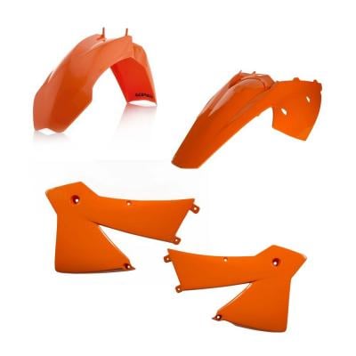 Kit plastiques Acerbis KTM 125/200/250/300 EXC 2004 orange (orange98)