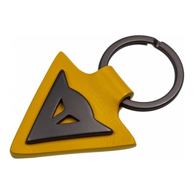 Porte-clés cuir Dainese Logo jaune