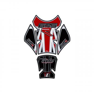 Protection de réservoir Motografix drapeau Angleterre rouge Triumph Daytona 675 4 pièces