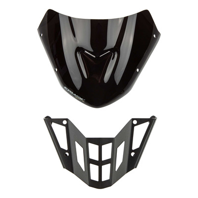 Saute-vent Ermax Hyperport 18 cm Yamaha MT-07 18-20 noir foncé opaque